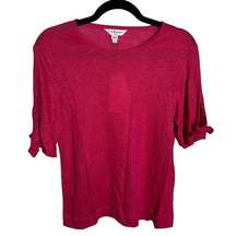 LK Bennett TJ Chloee 100% Linen Pink Fuchsia Top NWT Size Medium