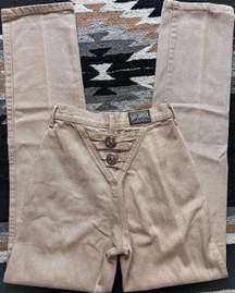 Vintage Roughrider Western Bareback Jeans Tan