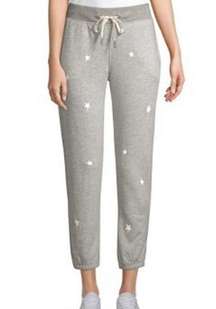 N:PHILANTHROPY Embroidered Night Star Joggers Loungewear Sweatpants Heather Grey