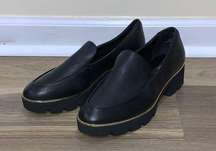 Women's Black Leather Loafer