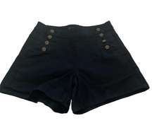 shorts flat front nautical brass buttons back pockets size 3