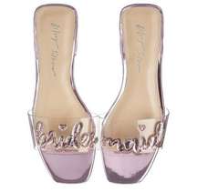 NWT Betsey Johnson Women's Bridesmaid Slide Sandal