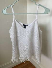 White Crochet Top