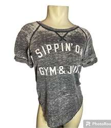 Women’s Gym T-Shirt, Grey Size XS