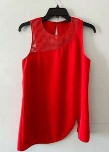 Sachin + Babi Anthropologie Women's Top Sleeveless Tank Red Scarlet Small