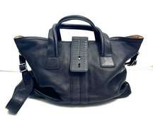 Tod’s Large Black Pebbled Leather Handbag Crossbody Bag Purse