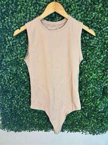 Abercrombie and Fitch Tan Bodysuit Sz Small