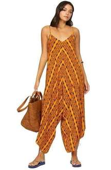 Kahindo Kano Boho Jumpsuit in Yellow Medium Womens Coord Sets Outfit