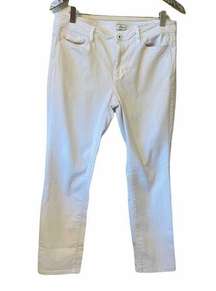 J Jill authentic fit white slim ankle denim