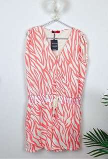 n:philanthropy Royce Romper in Tropical Abstract Coral