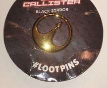 Black Mirror Gold Tone Loot Pin USS Callister Netflix