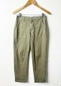 Outerknown Oliver Green Tapered Leg Trouser Cargo Pants Womens Size 0