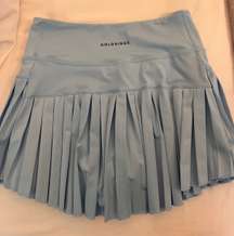 blue skirt