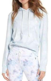 Good American Tie Dye Hoodie Sweatshirt Cloud Tie Dye