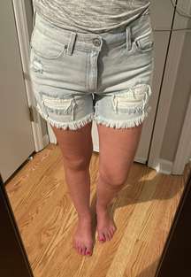 Distressed Denim Shorts Size 5