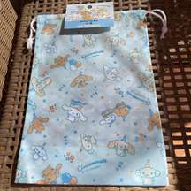 Sanrio Blue Drawstring Bag With Cinnamoroll