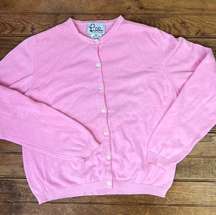 Women’s Vintage Lily Pulitzer pink cardigan cotton size small