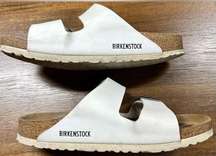 Birkenstock Arizona White Birko-Flor Size 7-7.5 EU 38