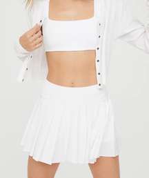 OFFLINE By  Nylon Pleated Tennis Skirt