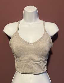 Heather Grey Sports Top Size Small