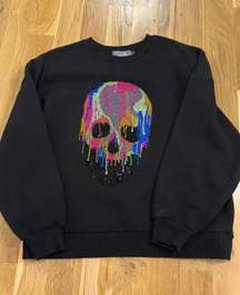 Rainbow Skull Sweatshirt