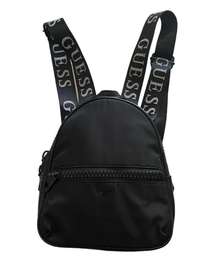 -BLACK BACKPACK  The perfect backpack, all black with black hardware, front zip pocket, inside has a zip pocket and 3 open pockets, excellent condition  Measures: 10x8 1/2 x 4 inches