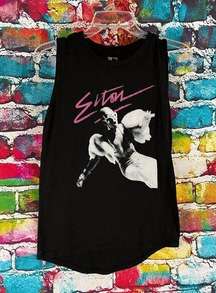 Elton John Sleeveless Graphic Tank Top Shirt Size XS