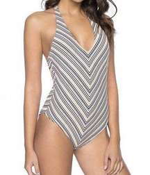 𝅺NWT PQ Harbour Stripe Avery One Piece Swimsuit S