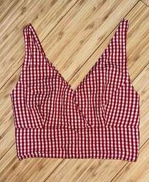 Gingham Crop Top