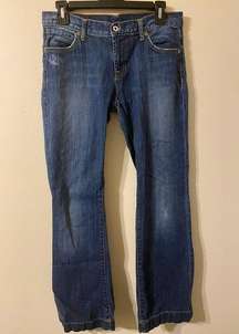 Womens Polo Jeans Co. Kelly Wide Hem Medium Wash Jeans Size 4 30” Inseam