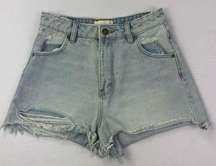 NWT Rolla’s dusters high rise distressed slim jean denim shorts size 25