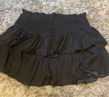 Black flowy skirt with shorts 