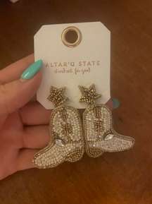 Altar’d state cowboy boot earrings