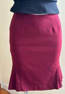 Kasper Midi Hem Pleaded both Sides Skirt 100% Wool Lined iSZ 2P Great Co…