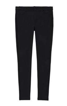 Joe Fresh Black Ponte Slim Skinny Straight Pants Stretch Stretchy Jeggings 10