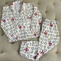 The Company Store Christmas Flannel Pajamas Santa S