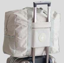 Travel Duffle Weekender Bag Beige