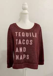 tequila tacos and naps sweater