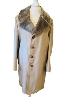 Vintage London Fog women’s limited edition tan faux fur trench coat