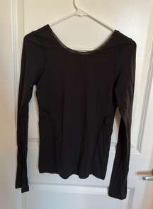 Black Long Sleeve Top