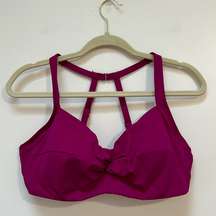 Title Nine Pele Underwire Bikini Top Magenta Pink Size 36DD