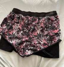 Black Pattern Shorts