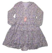 NWT Ivy City Co. Lydia in Purple Floral Flowy Tiered A-line Dress XXL