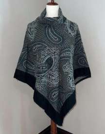 Cozy Big Buddha Paisley Poncho!