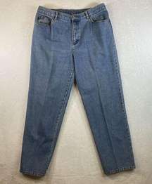 Lauren Jeans Co. Ralph Lauren Womens Sz 14W Straight Leg medium wash Jean