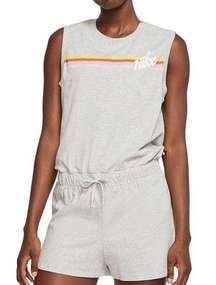 - New Nike retro rainbow grey jumpsuit size M