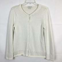 Coldwater Creek Button Down Knit Cardigan Size Large