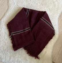 Burgundy scarf