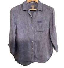 Chico’s 100% linen shirt size 8