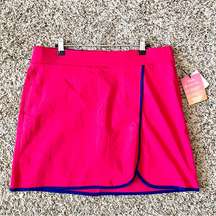 RAFAELLA | Fuchsia Pink Athletic Golf Skort Sz L